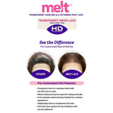 Janet HD Melt Transparent Hairline Extended Part Lace Front Wig - Missy