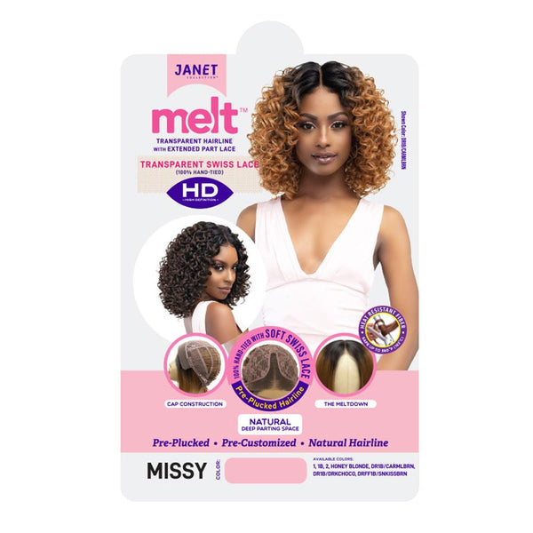 Janet HD Melt Transparent Hairline Extended Part Lace Front Wig - Missy
