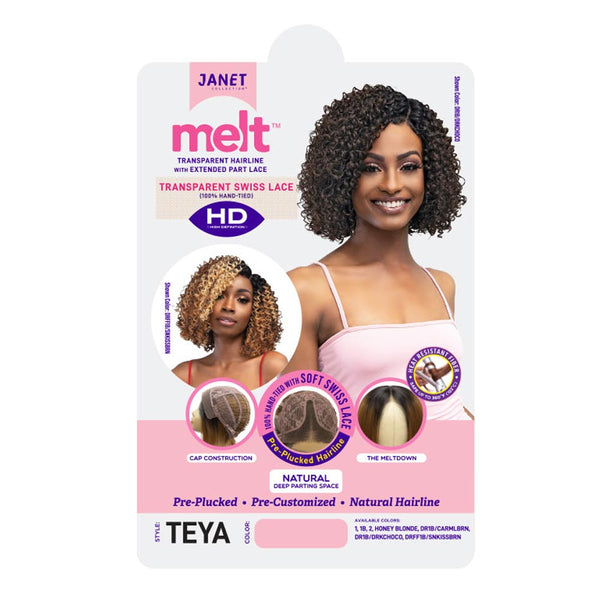 Janet HD Melt Transparent Hairline Extended Part Lace Front Wig - Teya