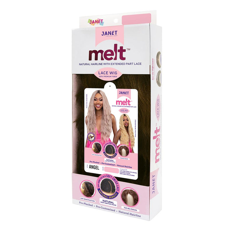 Janet Melt Natural Hairline Extended Part Lace Front Wig - Angel