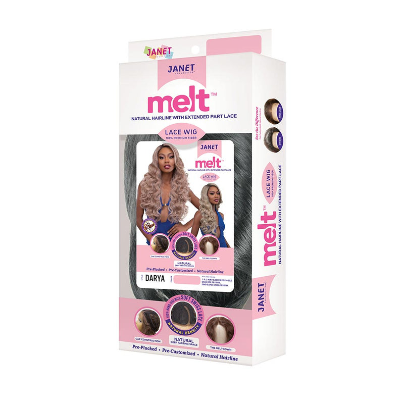 Janet Melt Natural Hairline Extended Part Lace Front Wig - Darya