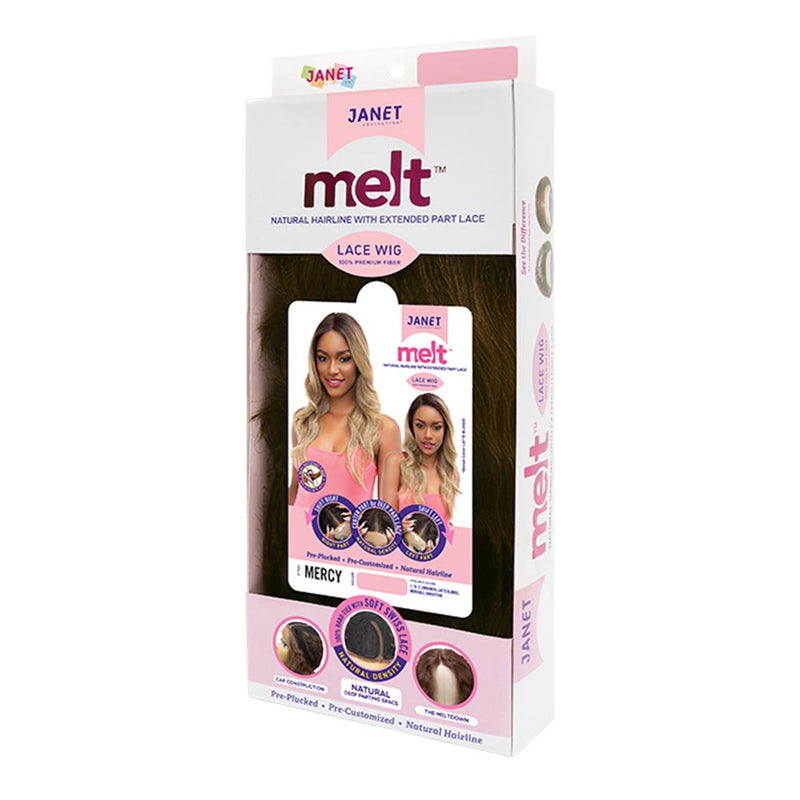 Janet Melt Natural Hairline Extended Part Lace Front Wig - MERCY