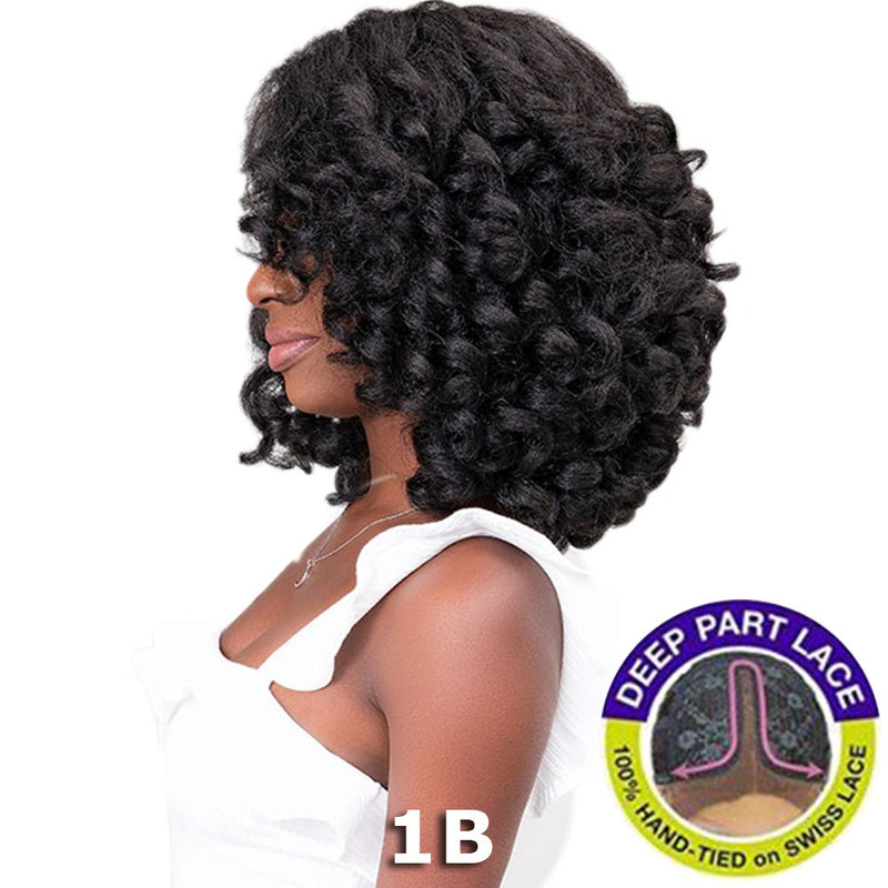 Janet Natural Me Yaky Texture Hair Lace Front Wig - HAZEL