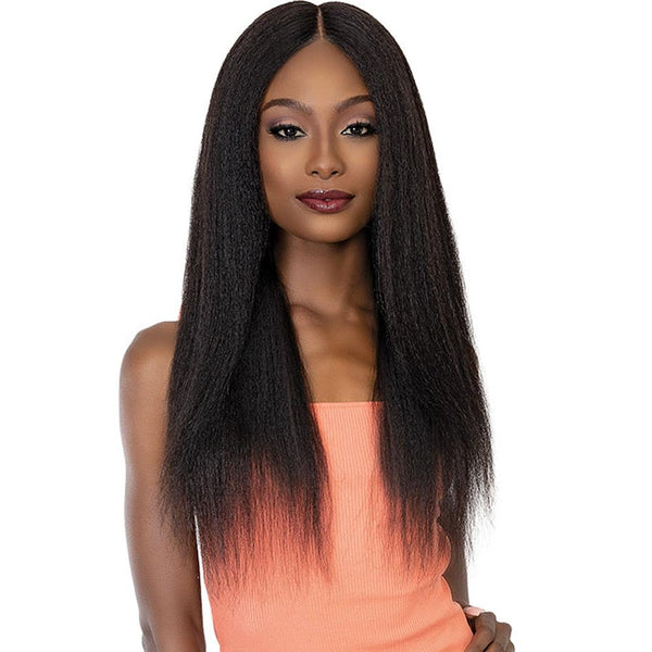 Janet HD Natural Deep Part Human Hair Lace Wig - Perm Yaky