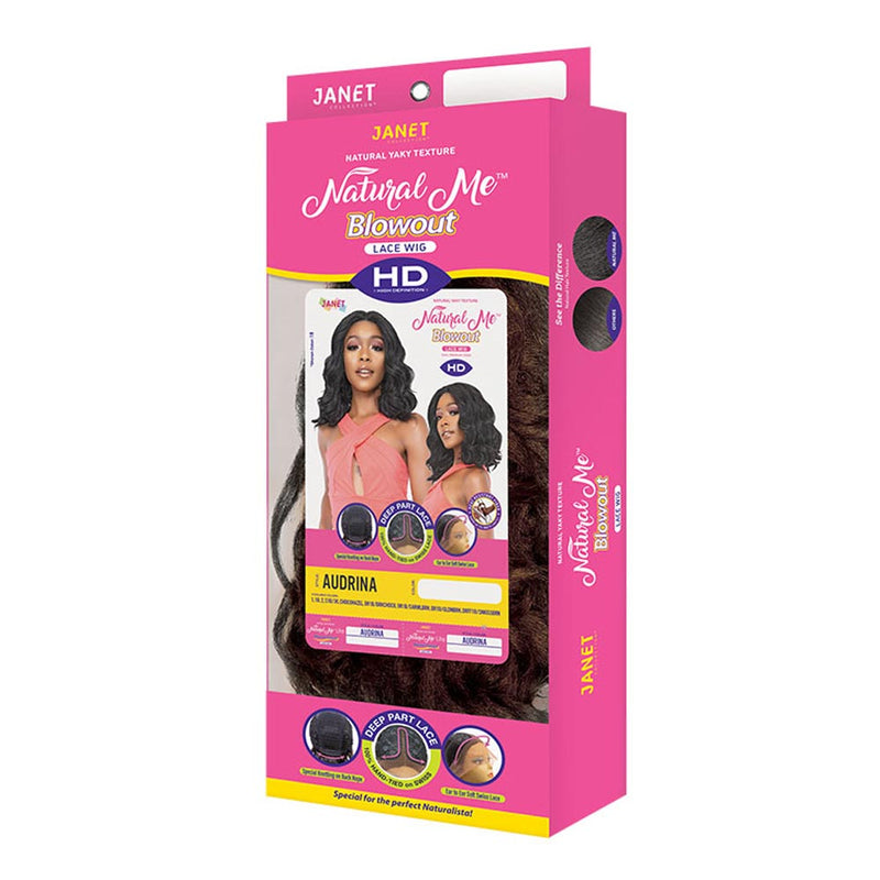 Janet Natural Me Blowout Yaky Texture Hair Lace Front Wig - Audrina
