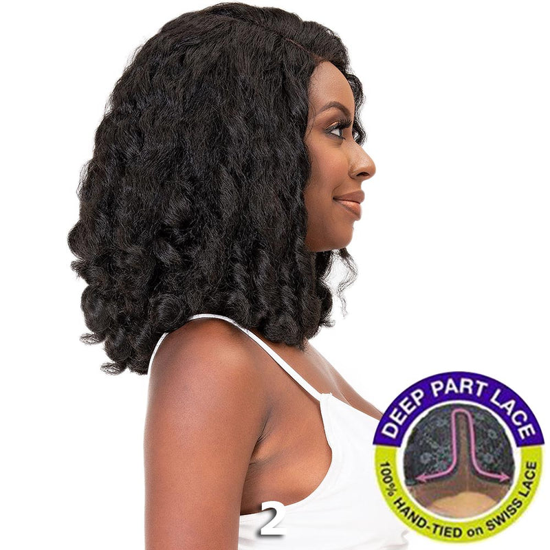Janet Natural Me Yaky Texture Hair Lace Front Wig - AMANI