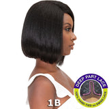 Janet Natural Me Yaky Texture Hair Lace Front Wig - ANN