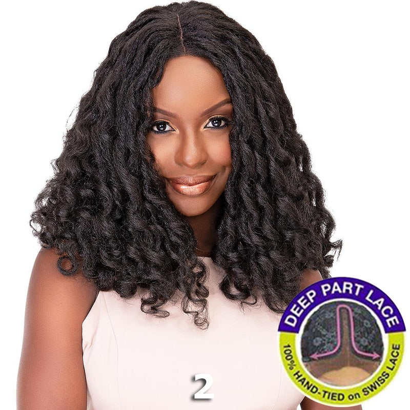 Janet Natural Me Yaky Texture Hair Lace Front Wig - JENNA