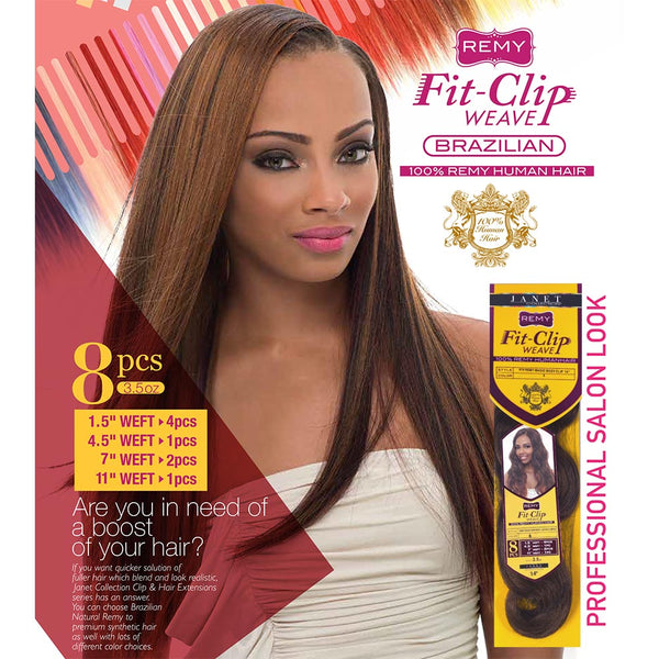 Janet Collection Remy Hair Fit-Clip Weave - Magic Body Clip (8 pcs)