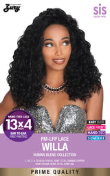 Zury Sis Prime Human Hair Blend 13"X4" Free-Parting Lace Front Wig - Willa