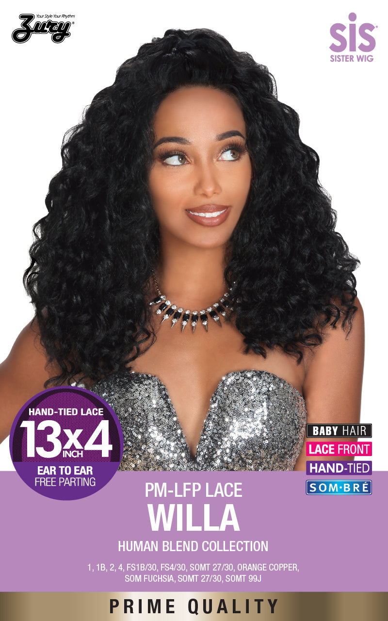 Zury Sis Prime Human Hair Blend 13"X4" Free-Parting Lace Front Wig - Willa