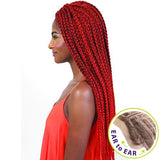 BeShe Braid Lace Front Wig - LACE-BR - BOX BRAID (28")