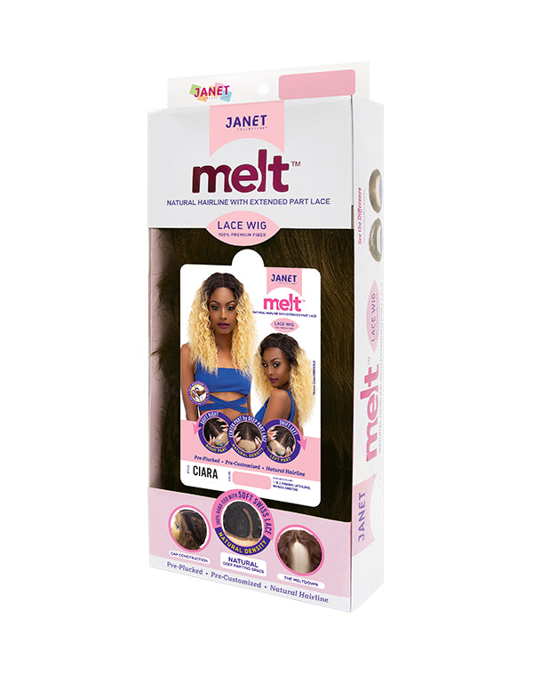 Janet Melt Natural Hairline Extended Part Lace Front Wig - Ciara