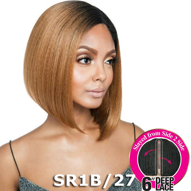 Brown Sugar Side-2-Side 6" Deep Lace Wig - BSD2606 PHEONIX ARI 12"