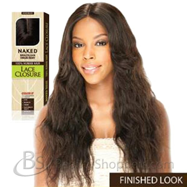 Unprocessed Brazilian Remy Hair Piece - Naked™ LACE CLOSURE 15"