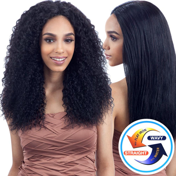 Naked Nature Unprocessed Remy Wet & Wavy Hair Weave - Beach Curl 7PCS