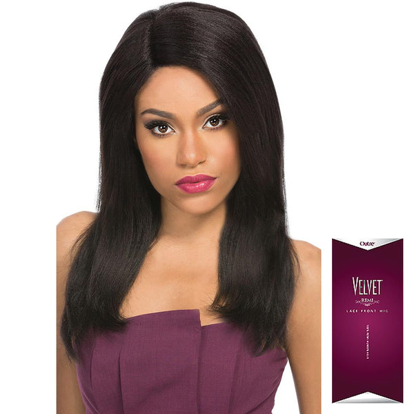 Velvet Remi Hair Lace Front Wig - Natural Yaki 18"