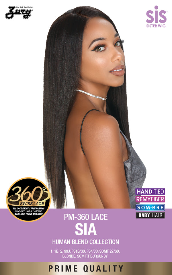 Zury Sis Prime Human Hair Blend 360° Swiss Lace Wig - SIA