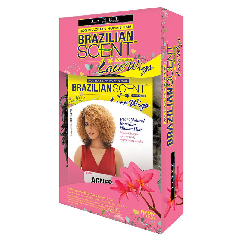Janet Brazilian Scent Human Hair Blend Lace Front Wig - ROSLIN