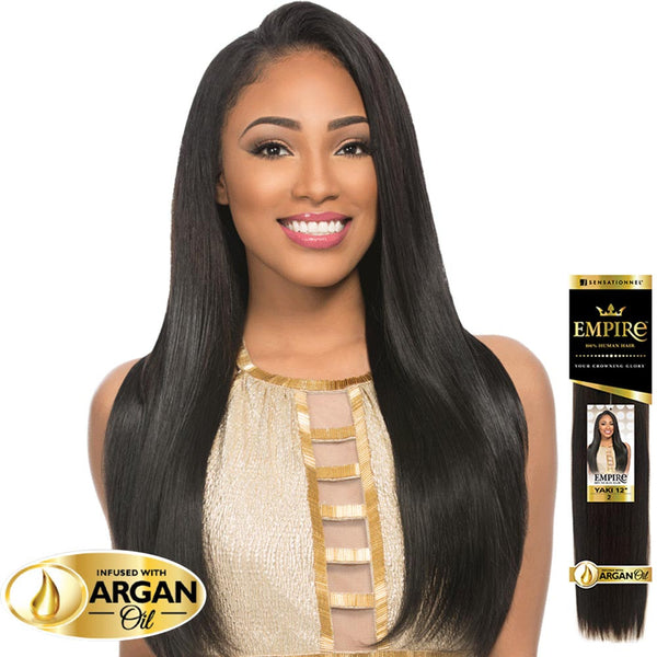 Sensationnel Empire Human Hair Weave - YAKI (Infused with Argan Oil)