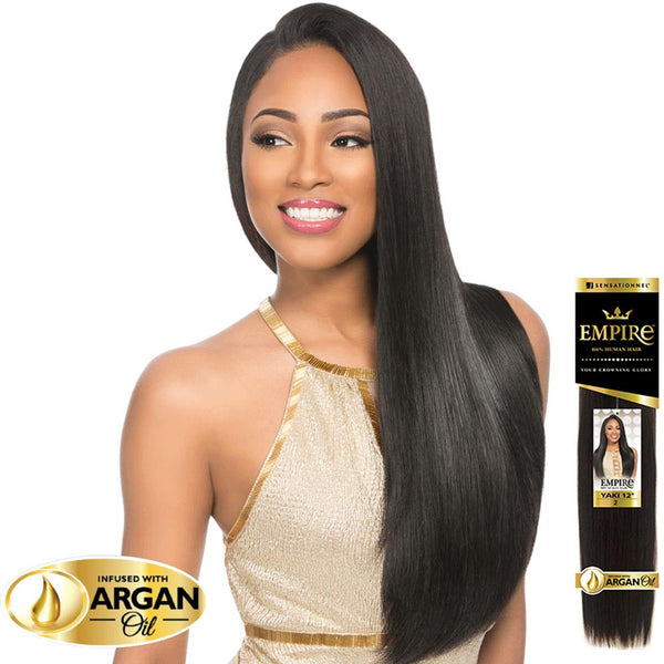 Sensationnel Empire Human Hair Weave - YAKI (Infused with Argan Oil)