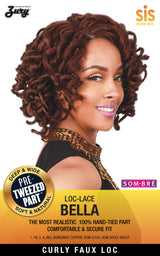 Zury Sis Wavy Faux Locs Swiss Lace Front Wig - BELLA