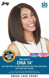 Zury Sis Royal Pre-Tweezed Part Swiss Lace Front Wig - Chia 14"