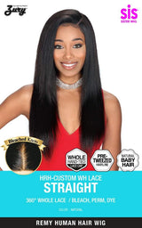 Zury Sis Unprocessed Brazilian Remy Hair Whole Lace Wig - STRAIGHT 24"