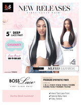 BobbiBoss 5" Deep Part Ear-to-Ear Lace Front Wig - MLF553 Saffron