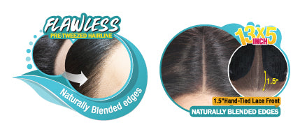 Zury Sis Flawless 13"X4" Free Parting Lace Front Wig - Brea