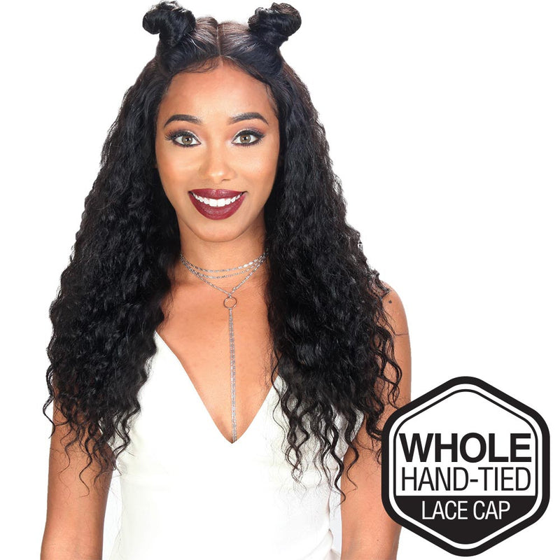 Zury Sis Unprocessed Brazilian Remy Hair Whole Lace Wig - DEEP WAVE 26" (Wet & Wavy)