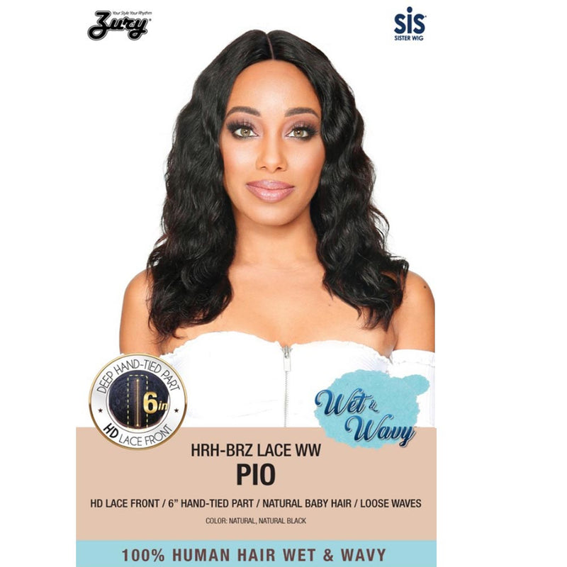 Zury Sis Wet & Wavy Brazilian Hair 6" Deep HD Lace Front Wig - Pio