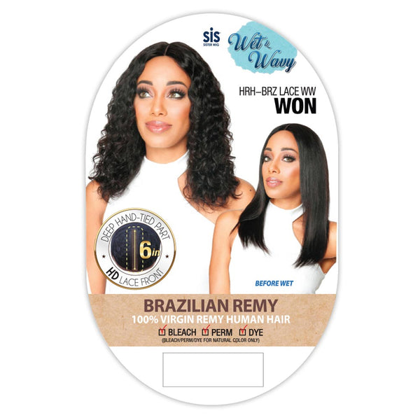Zury Sis Wet & Wavy Brazilian Hair 6" Deep HD Lace Front Wig - Won