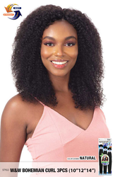 Naked Nature Unprocessed Hair Wet & Wavy Hair Weave - Bohemian Curl 3PCs