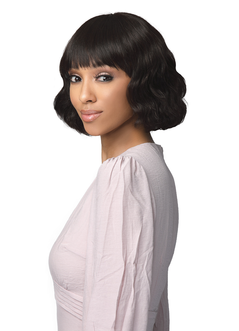 BobbiBoss Boss Wig 100% Human Hair Soft Bang Wig - MH1280 Ellie